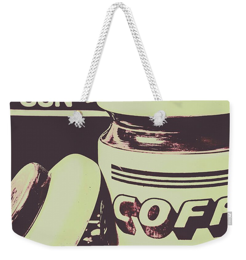 Drink Weekender Tote Bag featuring the photograph Nostalgic cafe art by Jorgo Photography