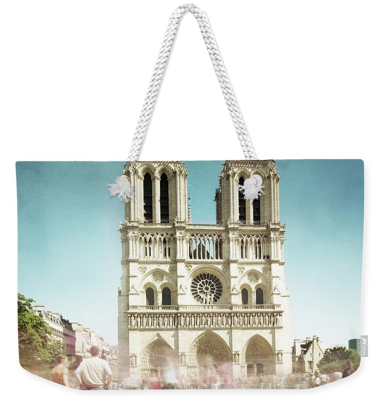 1x1 Weekender Tote Bag featuring the photograph Notre Dame by Hannes Cmarits