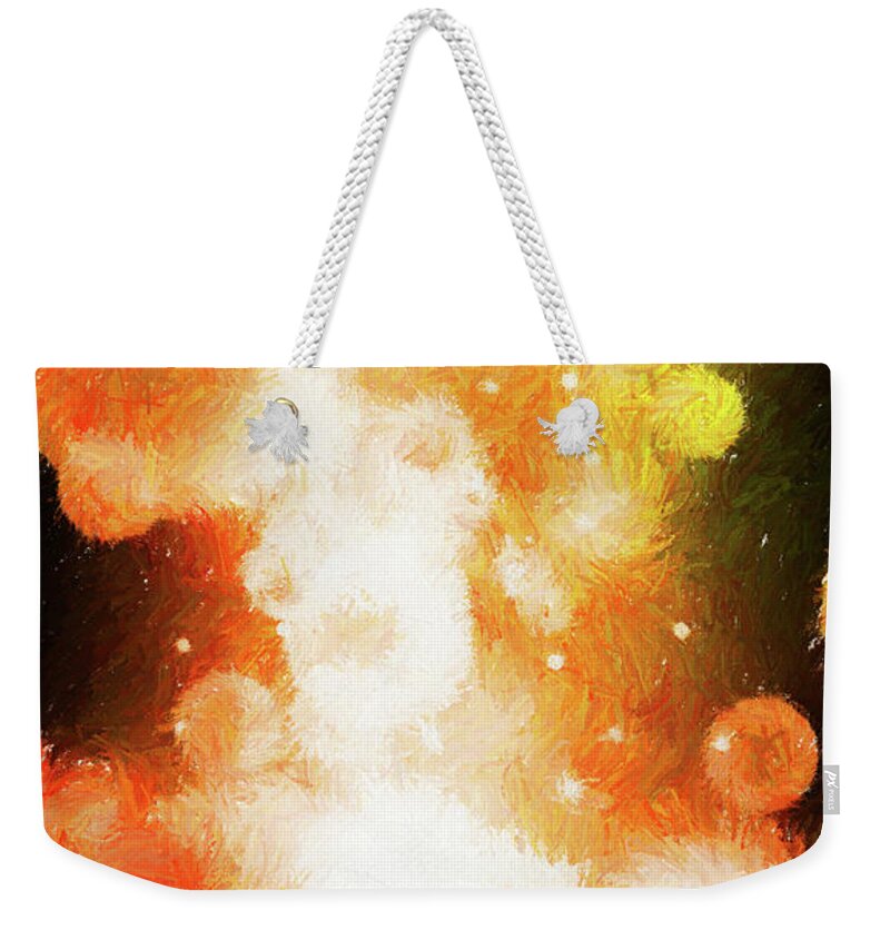 Abstract Weekender Tote Bag featuring the photograph Nova 1.0 by James Bethanis