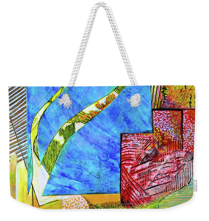  Weekender Tote Bag featuring the mixed media November State of Mind by Polly Castor