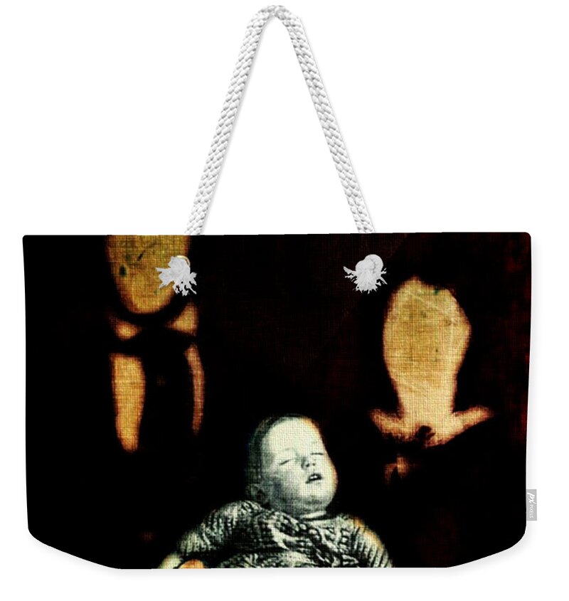 Post Mortem Child Weekender Tote Bag featuring the digital art Nuclear Family by Delight Worthyn