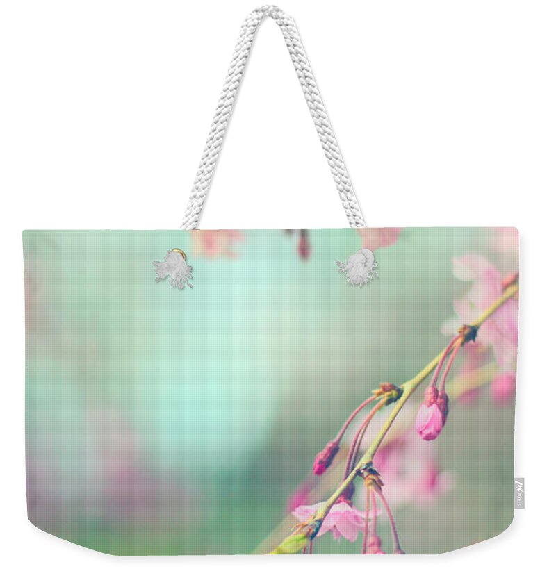 Cherry Blossom Weekender Tote Bag featuring the photograph Blossom Breeze by Jessica Jenney