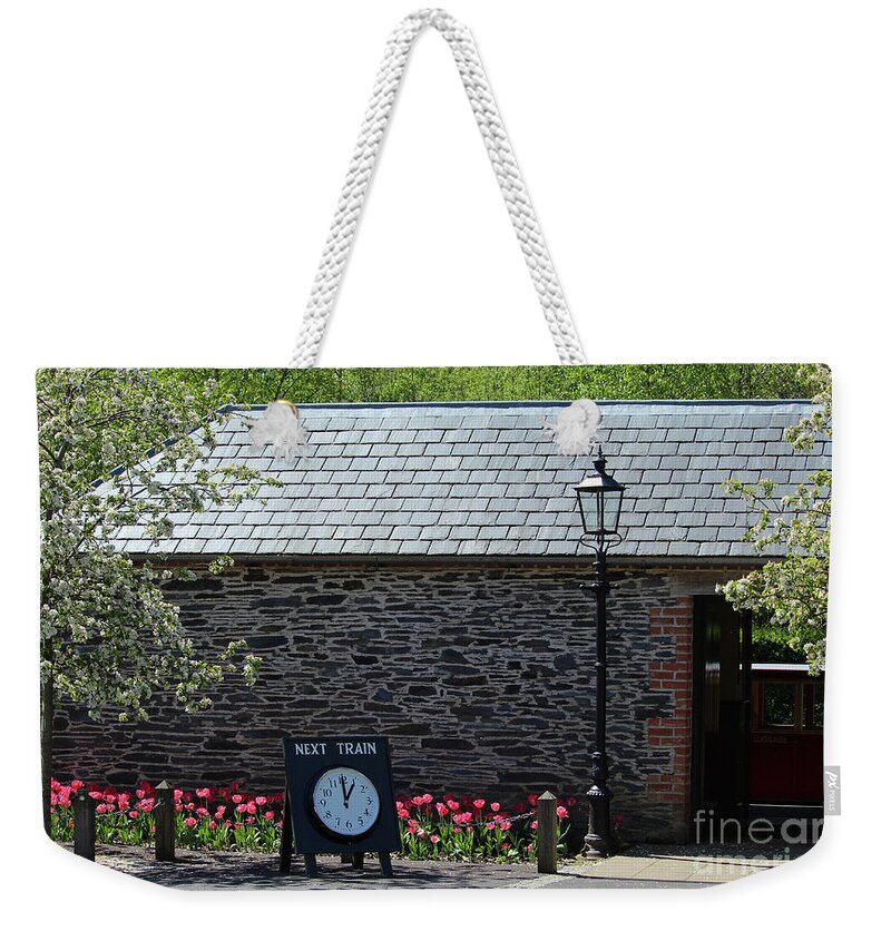 Oakfield Park Weekender Tote Bag featuring the photograph Oakfield Station Donegal Ireland by Eddie Barron