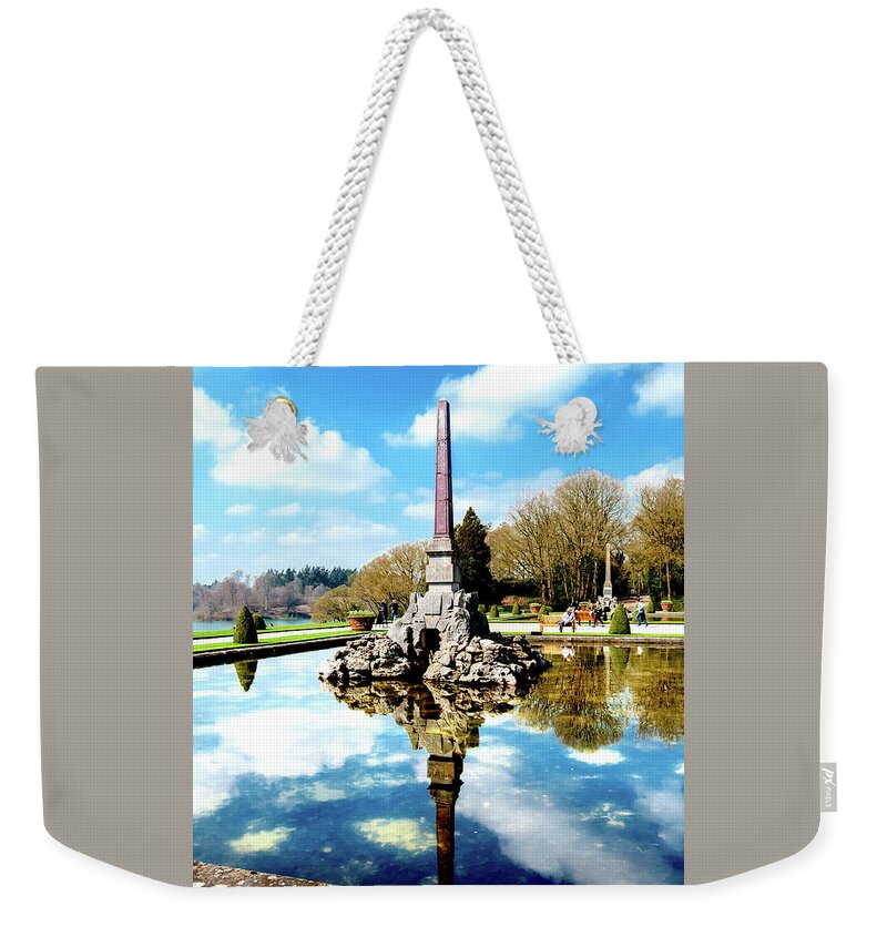 Blenheim Palace Weekender Tote Bag featuring the photograph Obelisk by Greg Fortier