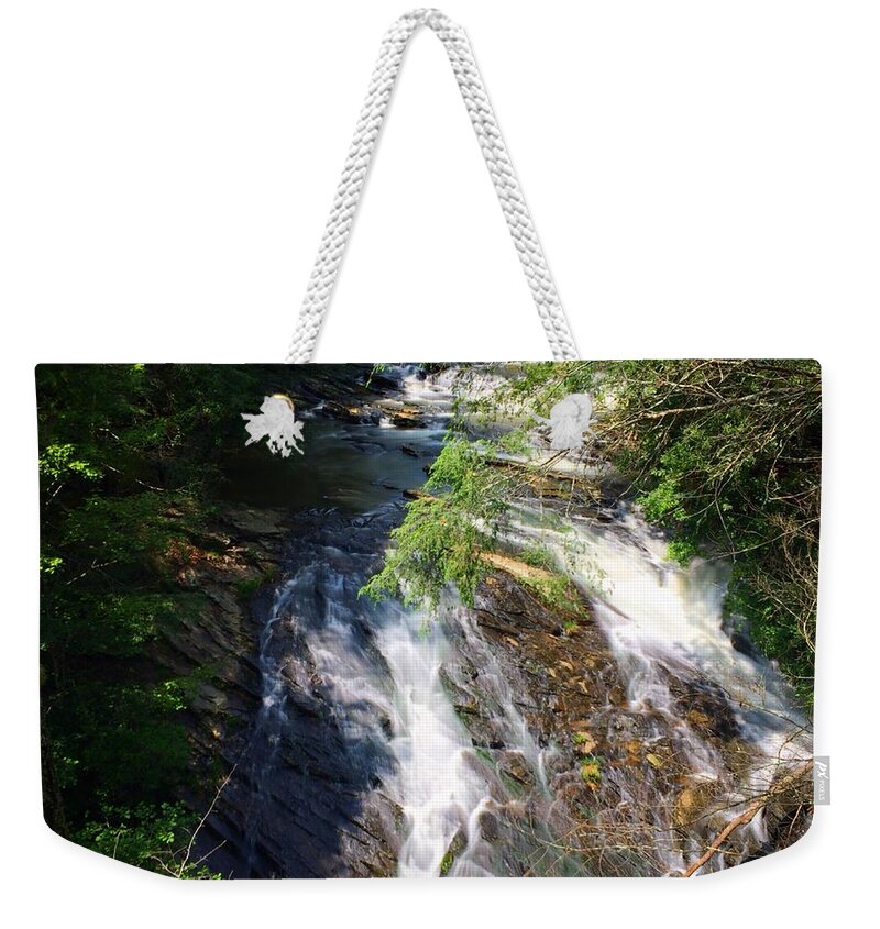 Waterfall Weekender Tote Bag featuring the photograph Observation by Richie Parks