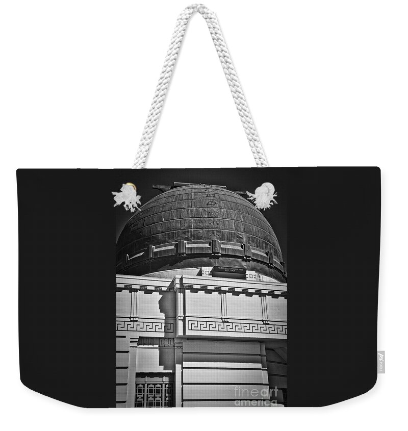 Griffith-park Weekender Tote Bag featuring the photograph Observatory In Art Deco by Kirt Tisdale
