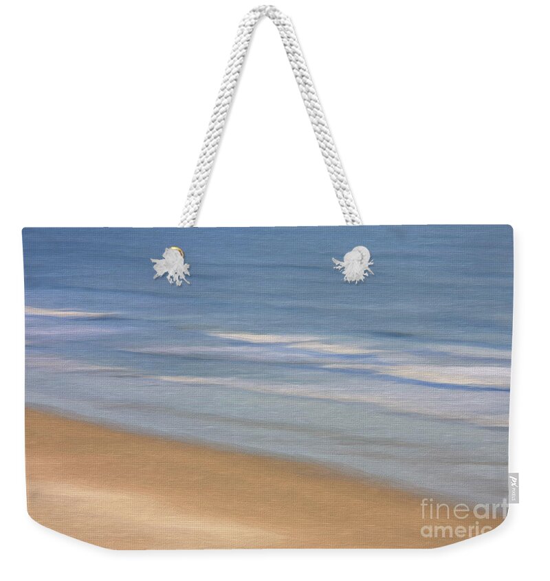 Ocean Weekender Tote Bag featuring the digital art Ocean Abstract by Jayne Carney