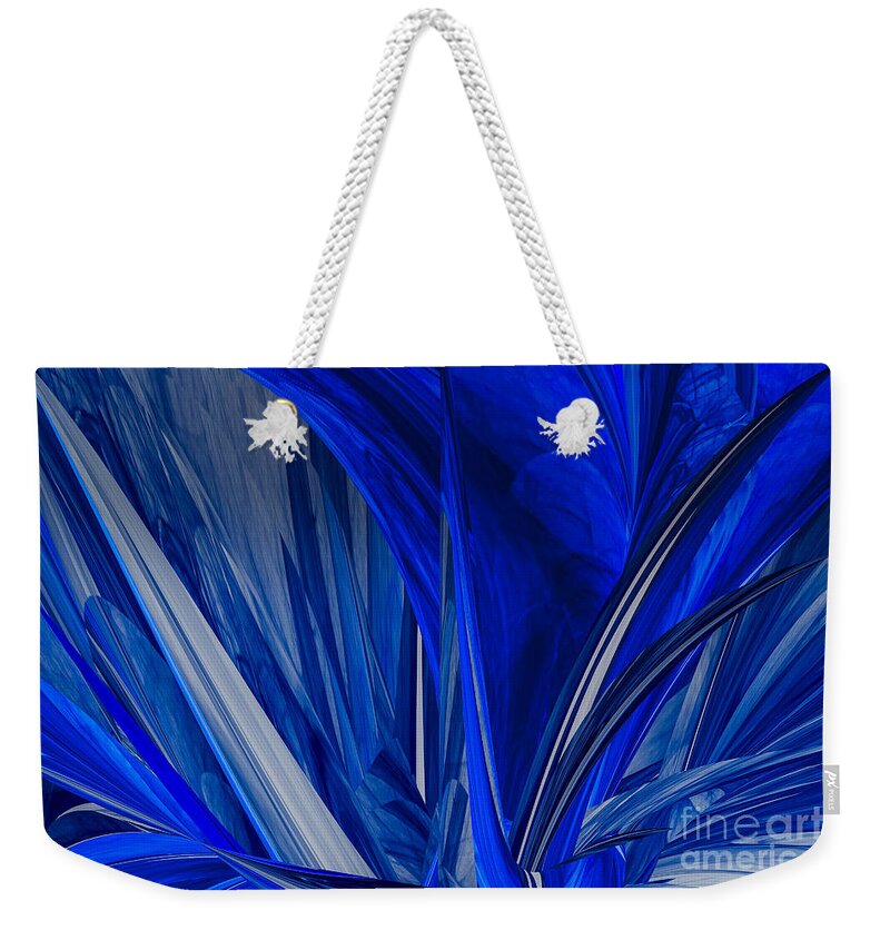 Abstract Weekender Tote Bag featuring the photograph Ocean Blue by Geraldine DeBoer