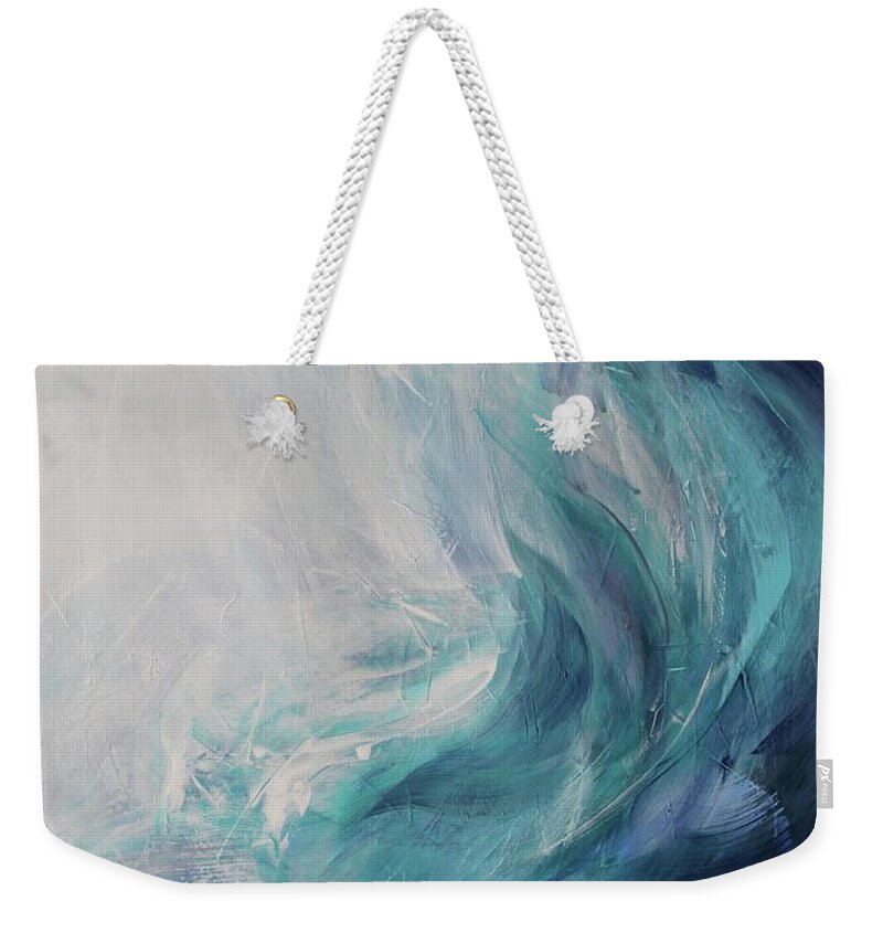 Beach Weekender Tote Bag featuring the painting Ocean Song by Tracy Male