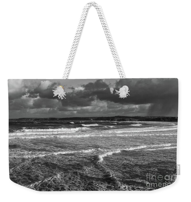 Waves Weekender Tote Bag featuring the photograph Ocean Storms by Nicholas Burningham