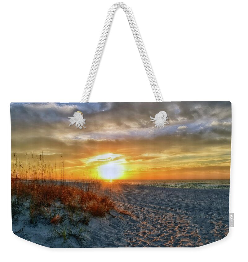 Sunrise Weekender Tote Bag featuring the photograph October Sunrise by Joseph Rainey