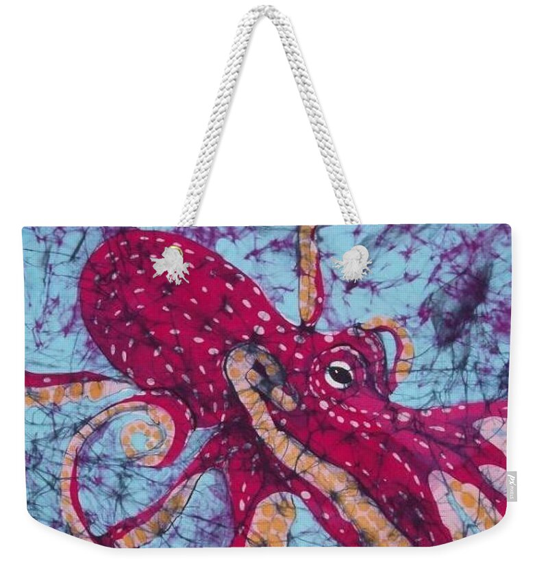 Octopus Weekender Tote Bag featuring the tapestry - textile Octopus by Kay Shaffer