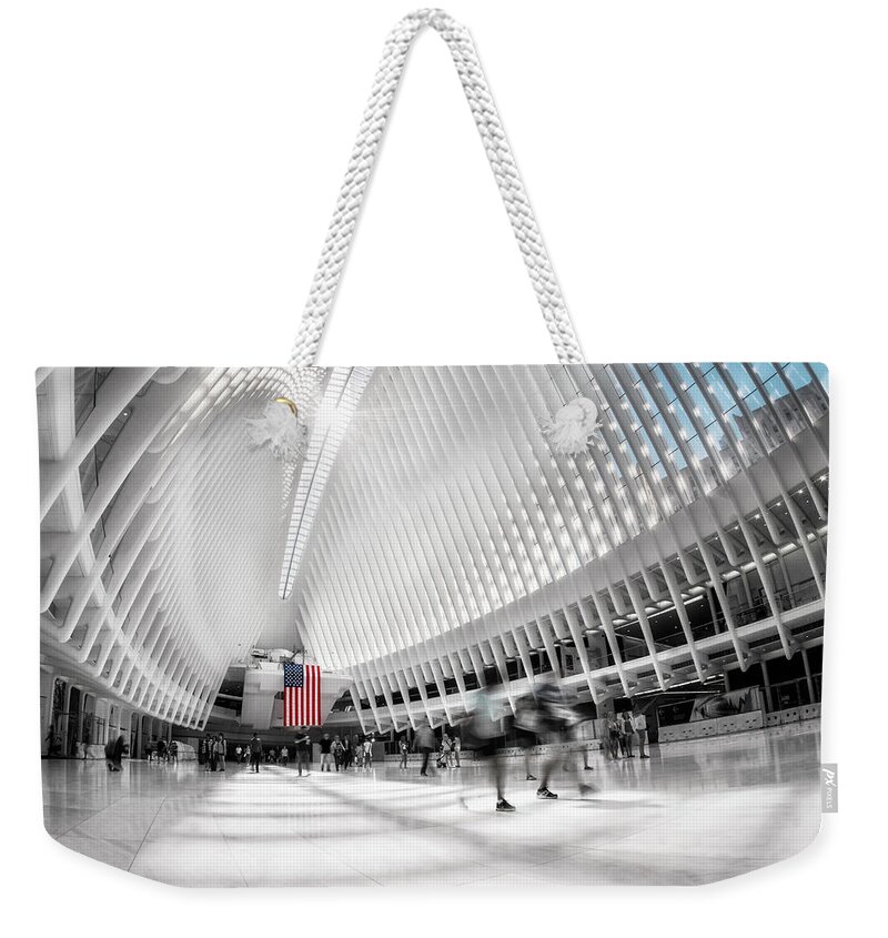 America Weekender Tote Bag featuring the photograph Oculus by Eduard Moldoveanu