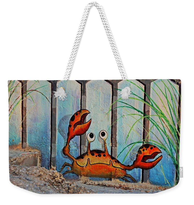 Ocypoid Crab Weekender Tote Bag featuring the photograph Ocypoid Crab by Michiale Schneider