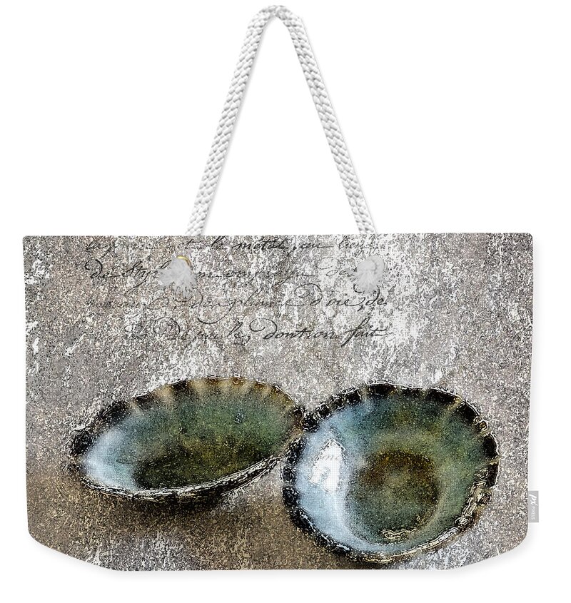 Seashells Weekender Tote Bag featuring the photograph Of the Sea 2 by Betty LaRue