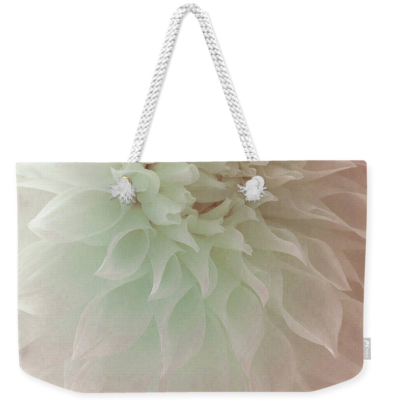 Dahlias Weekender Tote Bag featuring the photograph Oh Heavenly Morning by The Art Of Marilyn Ridoutt-Greene