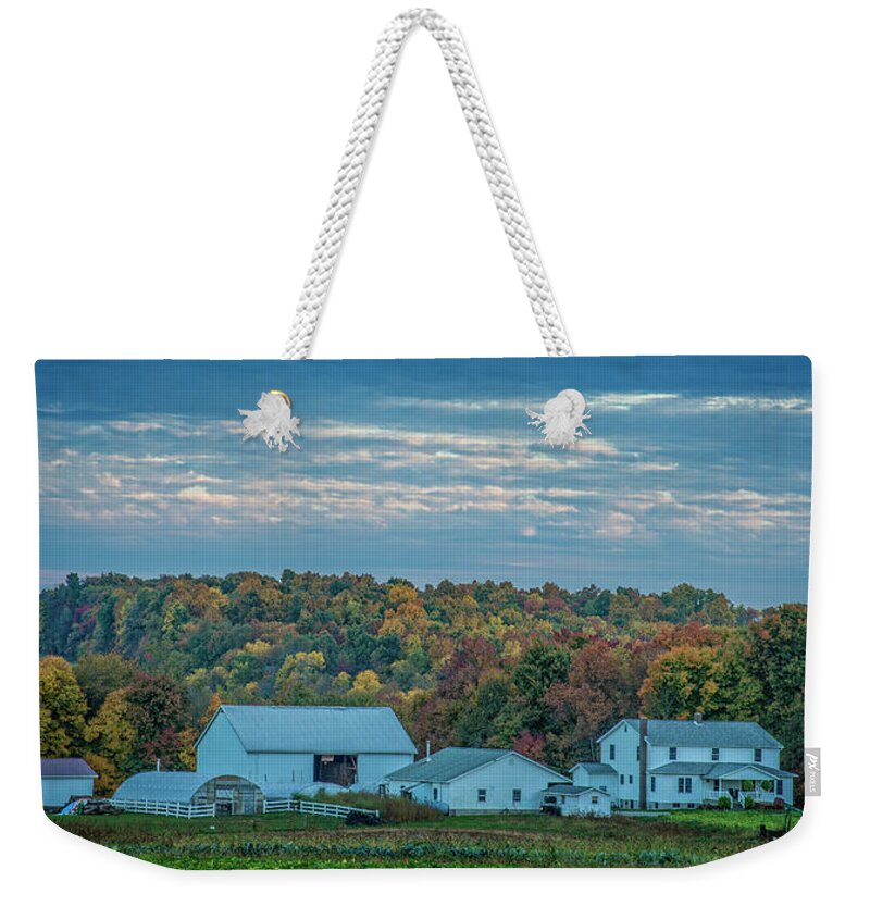 Rural America Weekender Tote Bag featuring the photograph Ohio Farm by David Waldrop