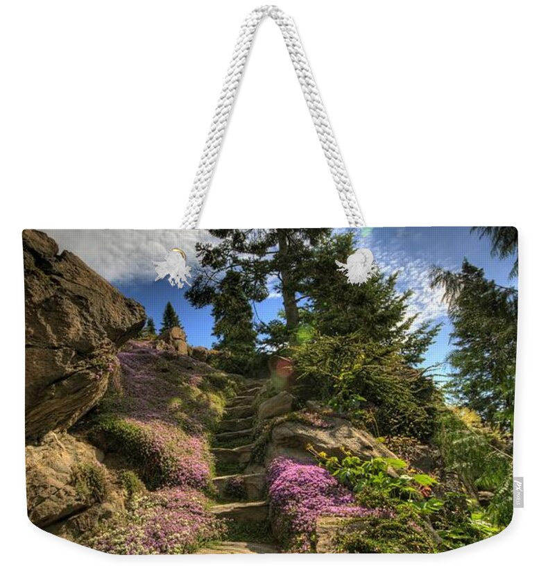 Hdr Weekender Tote Bag featuring the photograph Ohme Gardens by Brad Granger