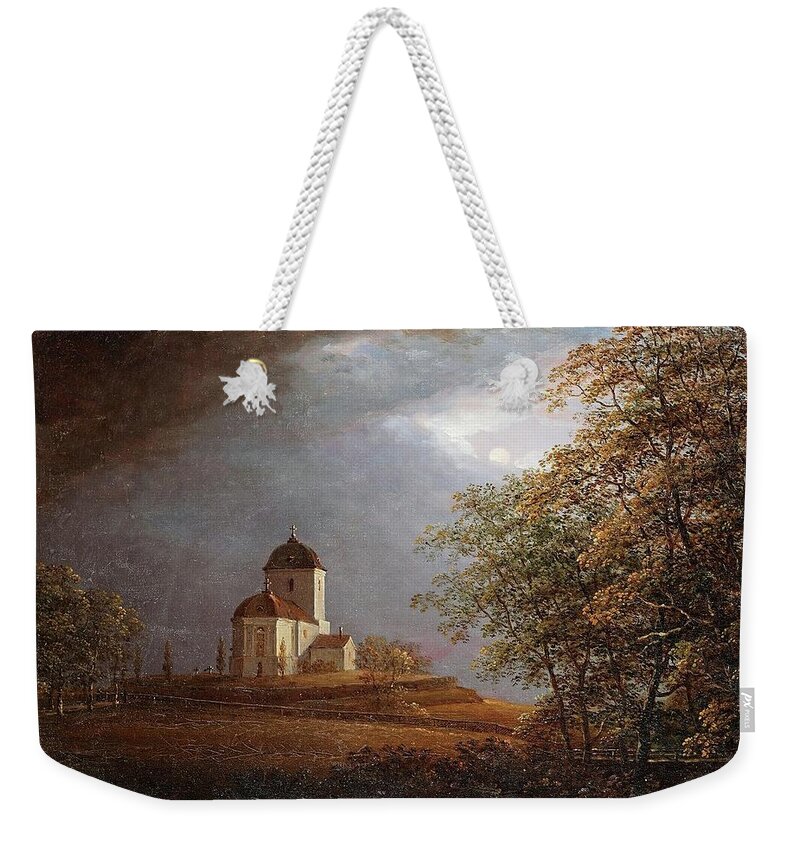 Carl Johan Fahlcrantz (1779-1861)-‘andrarams Church’-oil On Canvas-1836 Weekender Tote Bag featuring the painting Oil On Canvas by Carl Johan