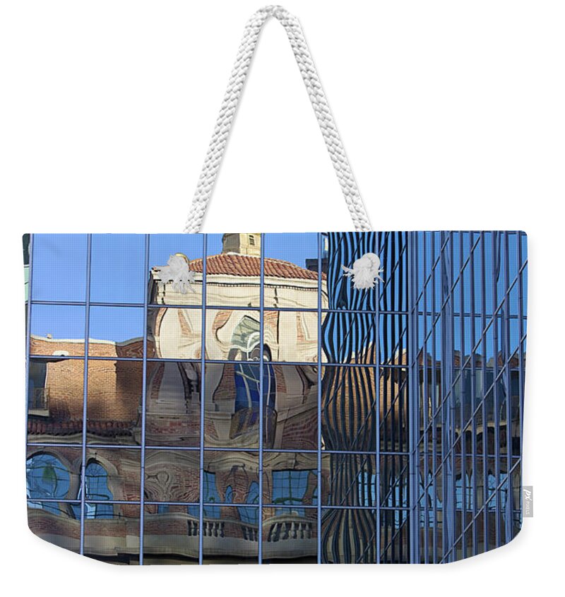 Architecture Weekender Tote Bag featuring the photograph Old And New Patterns by Phyllis Denton