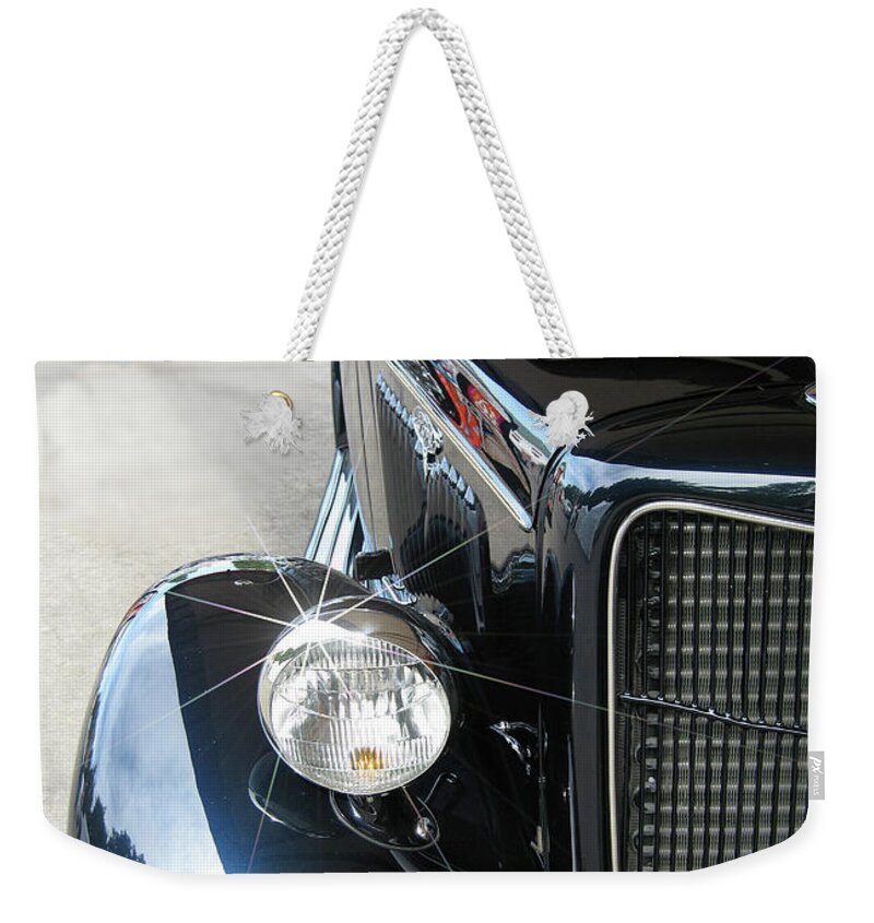 Old Blue Weekender Tote Bag featuring the digital art Old Blue by Gary Baird
