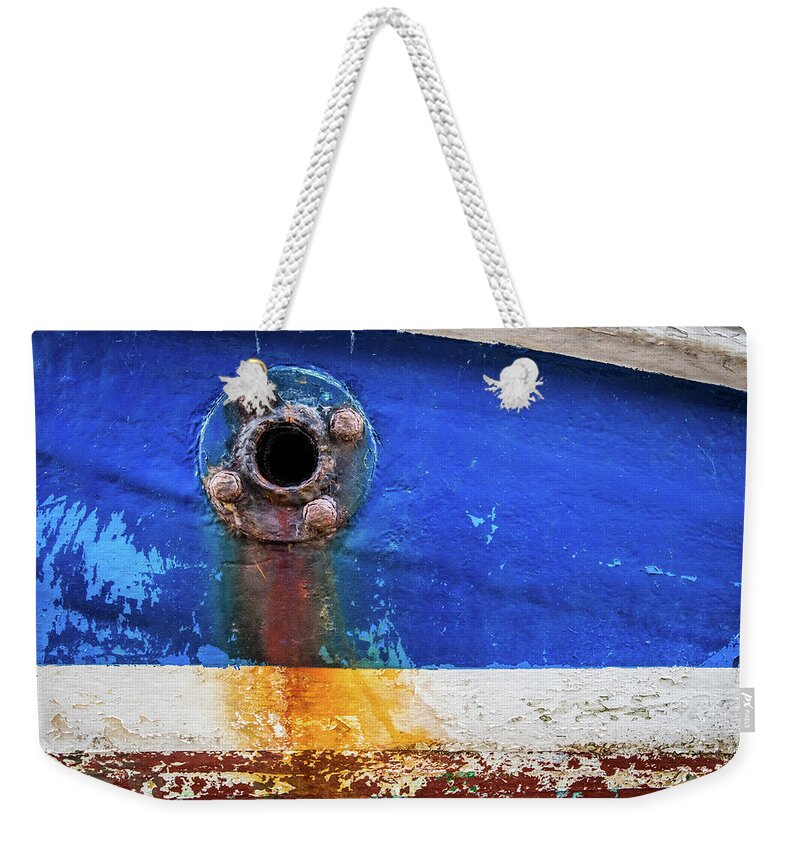 Boat Weekender Tote Bag featuring the photograph Old boat by Nigel R Bell