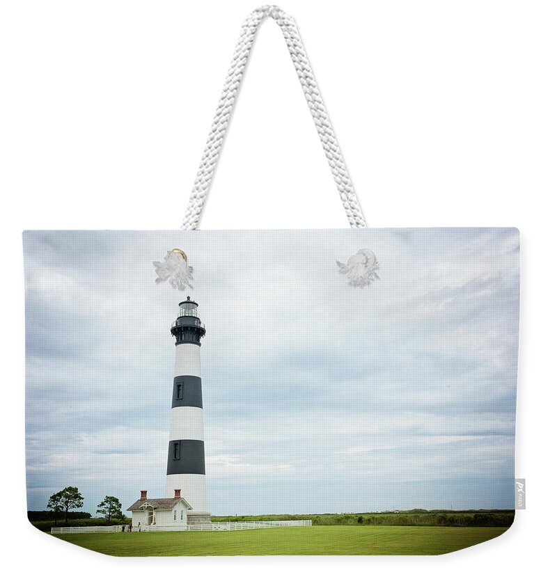 Lighthouse Weekender Tote Bag featuring the photograph Old Bodie by Kelley Nelson