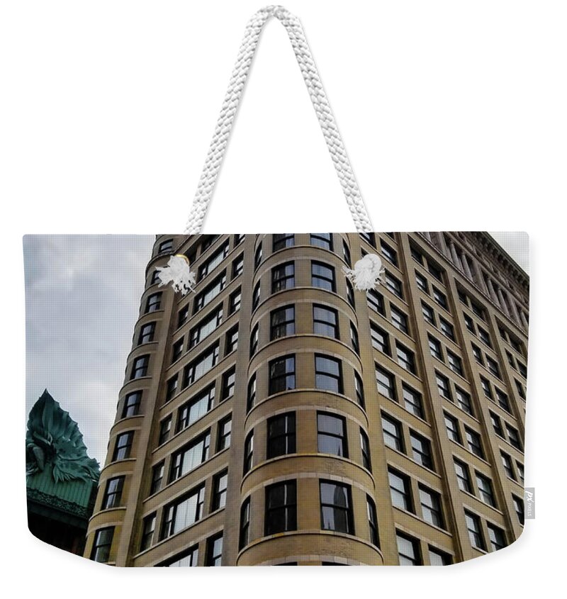 Old Skyscraper Weekender Tote Bag featuring the photograph Old Colony Building by Britten Adams