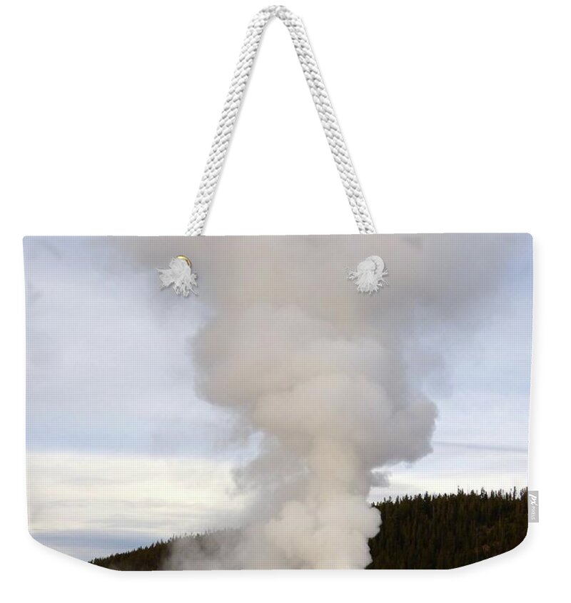Old Faithful Weekender Tote Bag featuring the photograph Old Faithful by Jean Wright