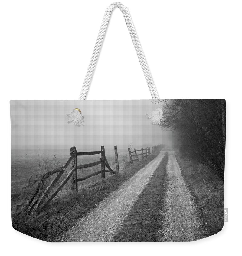 Old Weekender Tote Bag featuring the photograph Old Farm Road by David Gordon