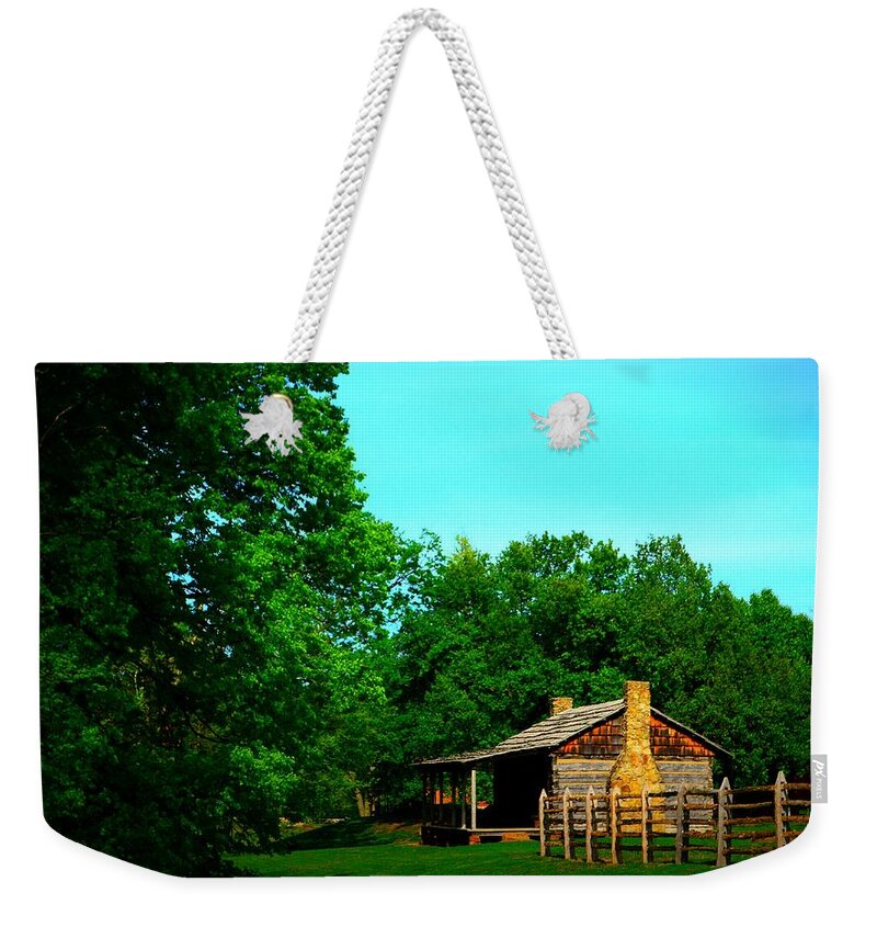 Indiana Weekender Tote Bag featuring the photograph Old Homestead in Simpler Times by Stacie Siemsen