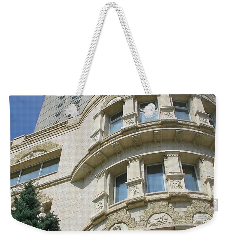 Architecture Weekender Tote Bag featuring the photograph Old Meets New by Teresa Zieba