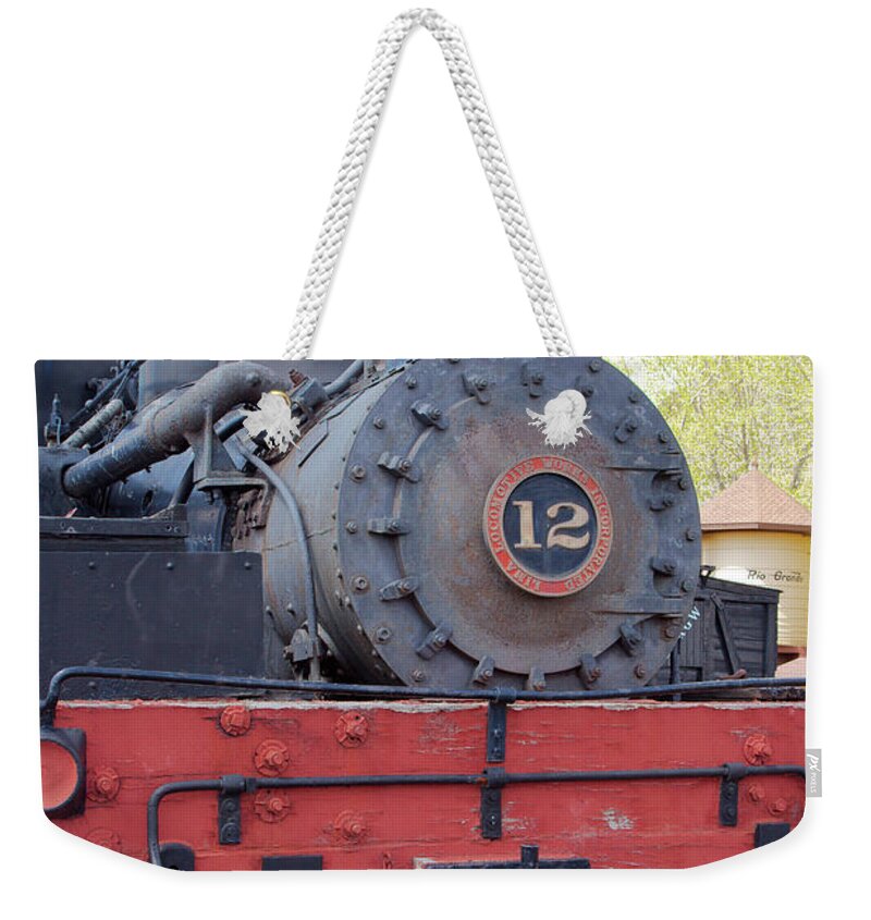 15566 Weekender Tote Bag featuring the photograph Old Number Twelve by Gordon Elwell
