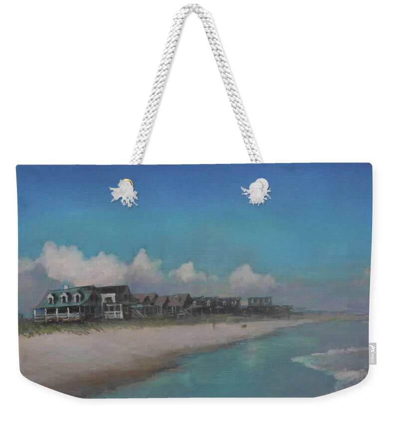 Pawley's Island Weekender Tote Bag featuring the painting Old Pawleys by Blue Sky