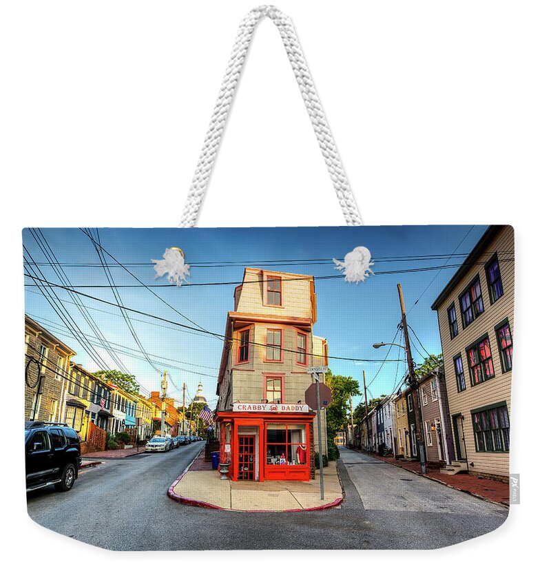 Annapolis Weekender Tote Bag featuring the photograph Old School Annapolis by Walt Baker