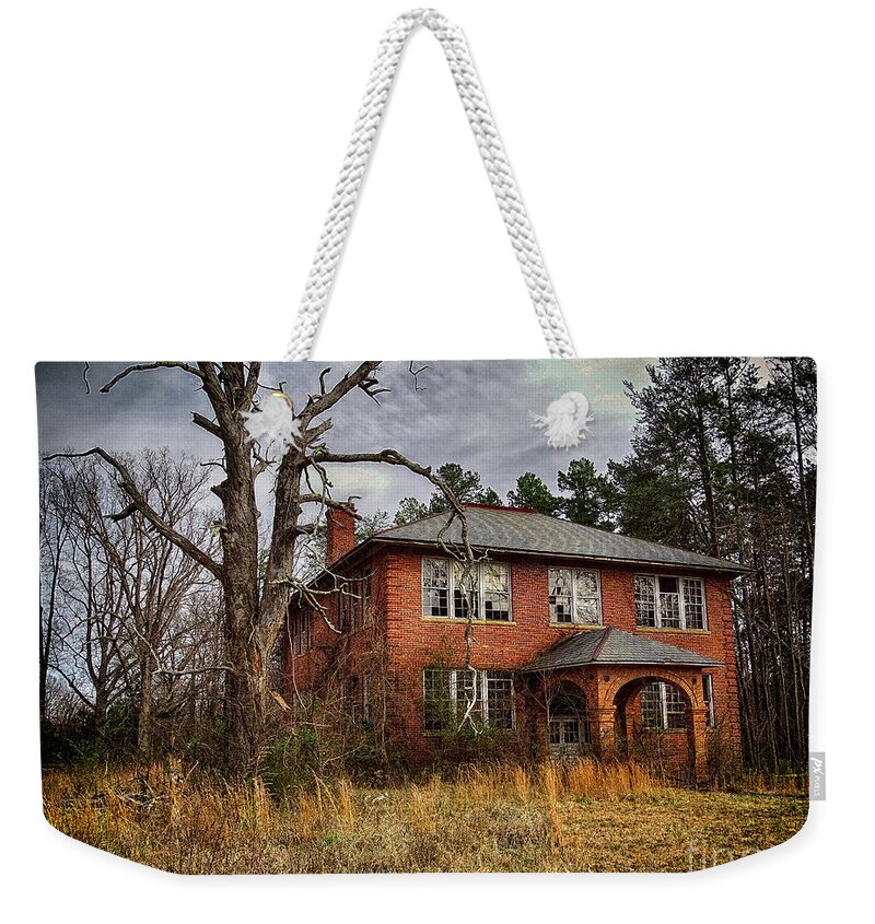 Photoshop Weekender Tote Bag featuring the digital art Old School House by Melissa Messick