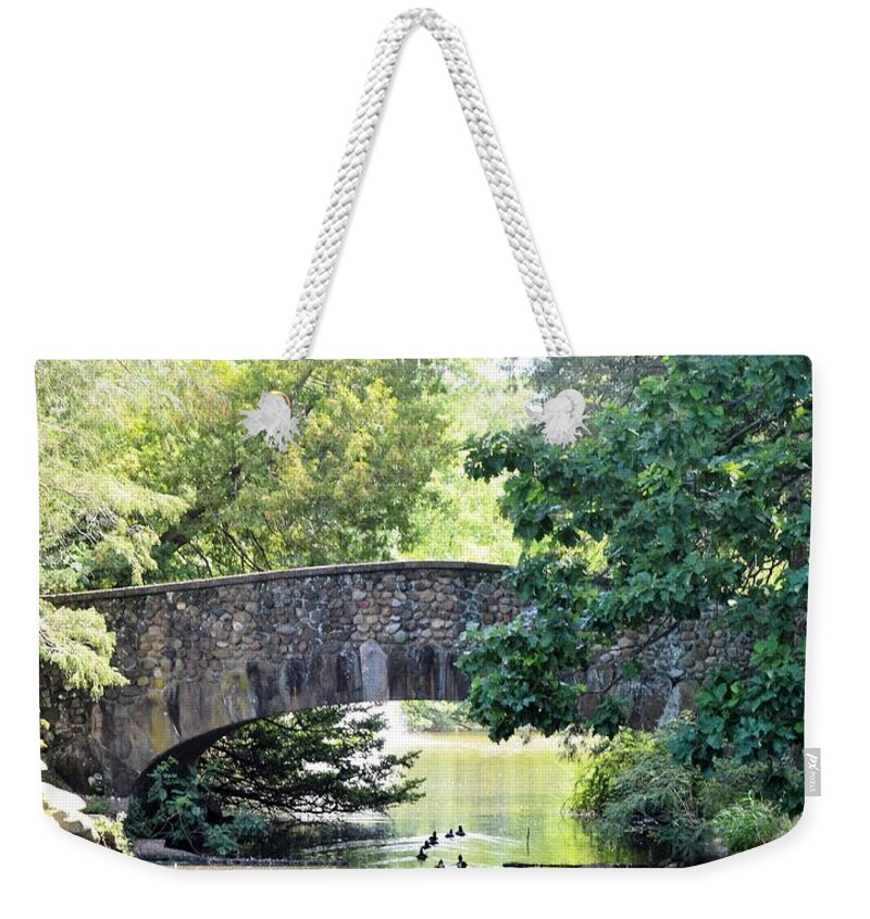 Bridges Weekender Tote Bag featuring the photograph Old Stone Walkway by Charles HALL