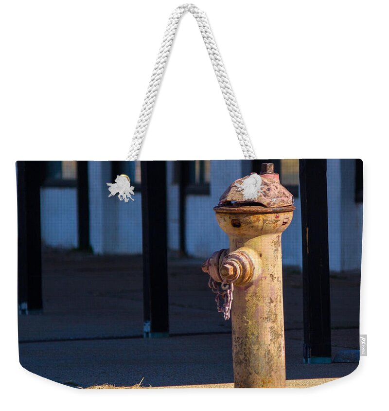 Hydrant Weekender Tote Bag featuring the photograph Old Time Hydrant by Austin Photography