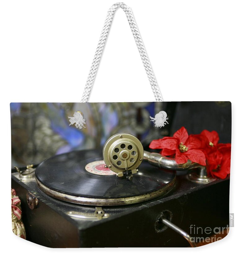 Phonographs Weekender Tote Bag featuring the photograph Old Time Photo by Lori Mellen-Pagliaro