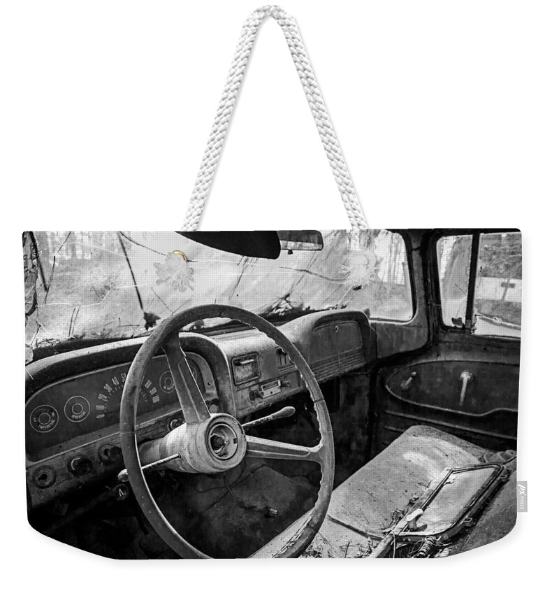 Truck Weekender Tote Bag featuring the photograph Old Truck by Shirley Radabaugh