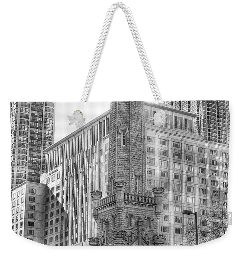 Water Tower Weekender Tote Bag featuring the photograph Old Water Tower - Chicago by Jackson Pearson
