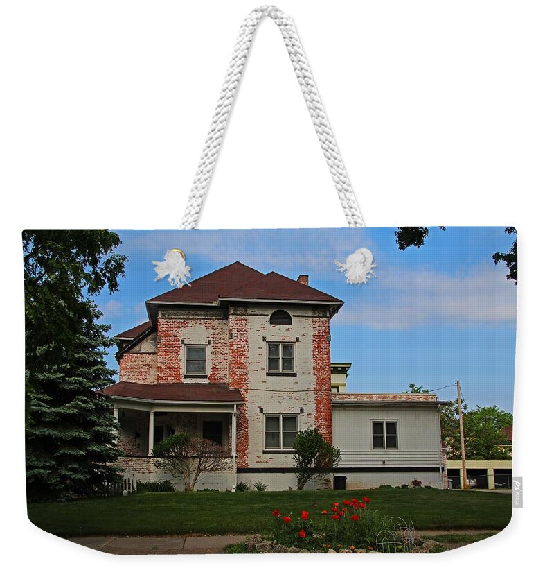 Old West End Weekender Tote Bag featuring the photograph Old West End Monroe and Robinwood by Michiale Schneider