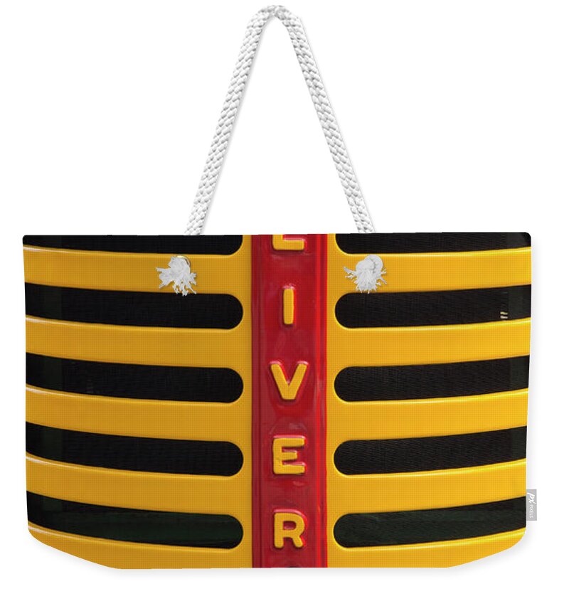 Tractor Weekender Tote Bag featuring the photograph Oliver 66 Tractor by Mike Eingle