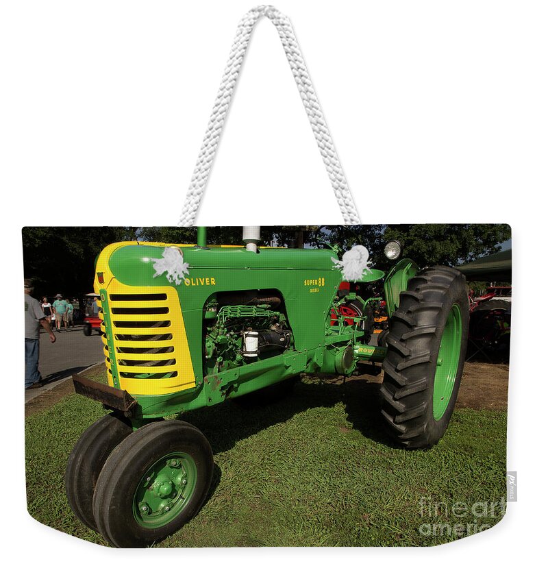 Tractor Weekender Tote Bag featuring the photograph Oliver Super 88 by Mike Eingle