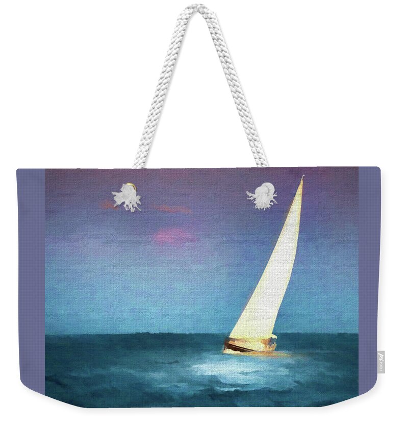 Sailboat Weekender Tote Bag featuring the photograph On A Good Day by Marvin Spates