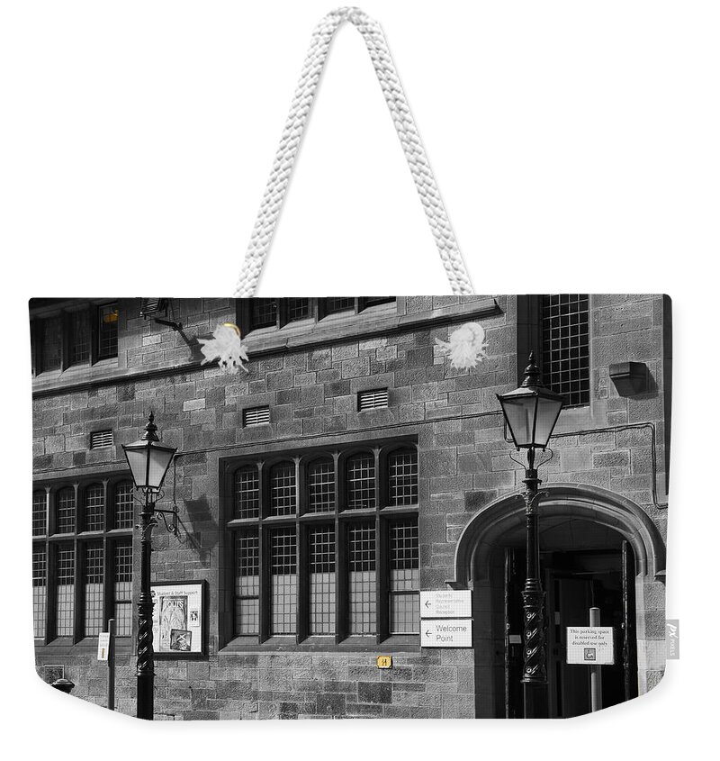Lamppost Weekender Tote Bag featuring the photograph On guard. by Elena Perelman