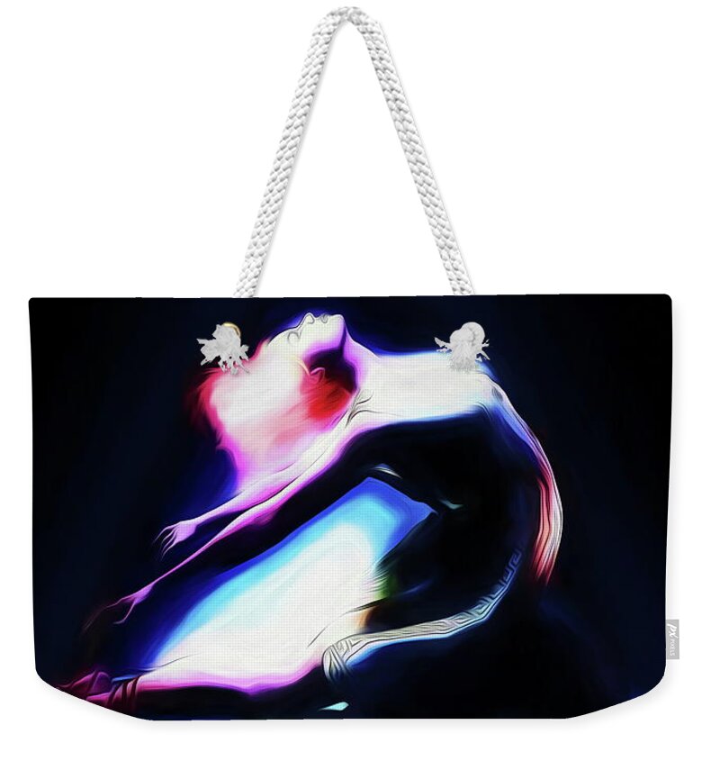 Dancer Weekender Tote Bag featuring the painting On Stage by Bob Orsillo
