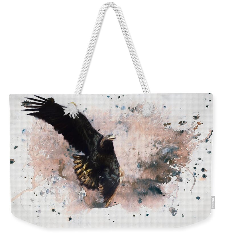 Textures Weekender Tote Bag featuring the photograph On The Move by Evelyn Garcia