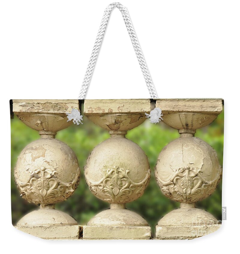 Chinese Garden Art Weekender Tote Bag featuring the photograph On the Other Side by Josephine Cohn