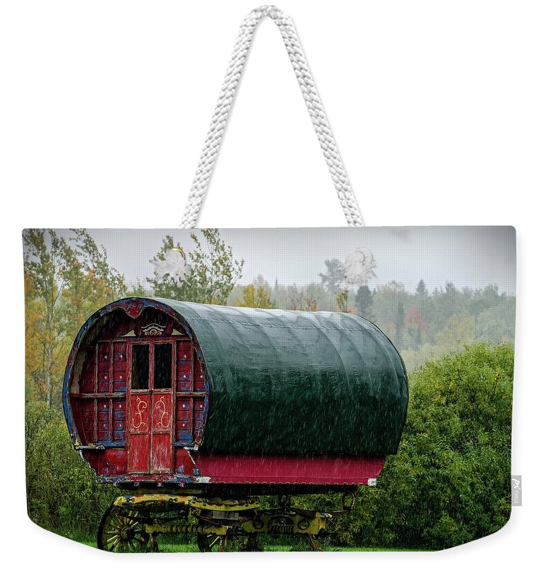 Canada Weekender Tote Bag featuring the photograph On the road by Kristine Hinrichs